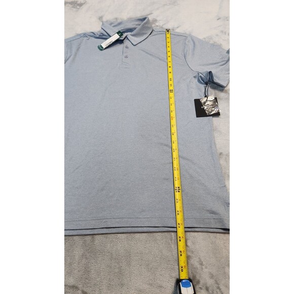 01 Algo Men's Size Large Light Blue AlgoFlex Jack Performance Polo Shirt NWT - Picture 8 of 9
